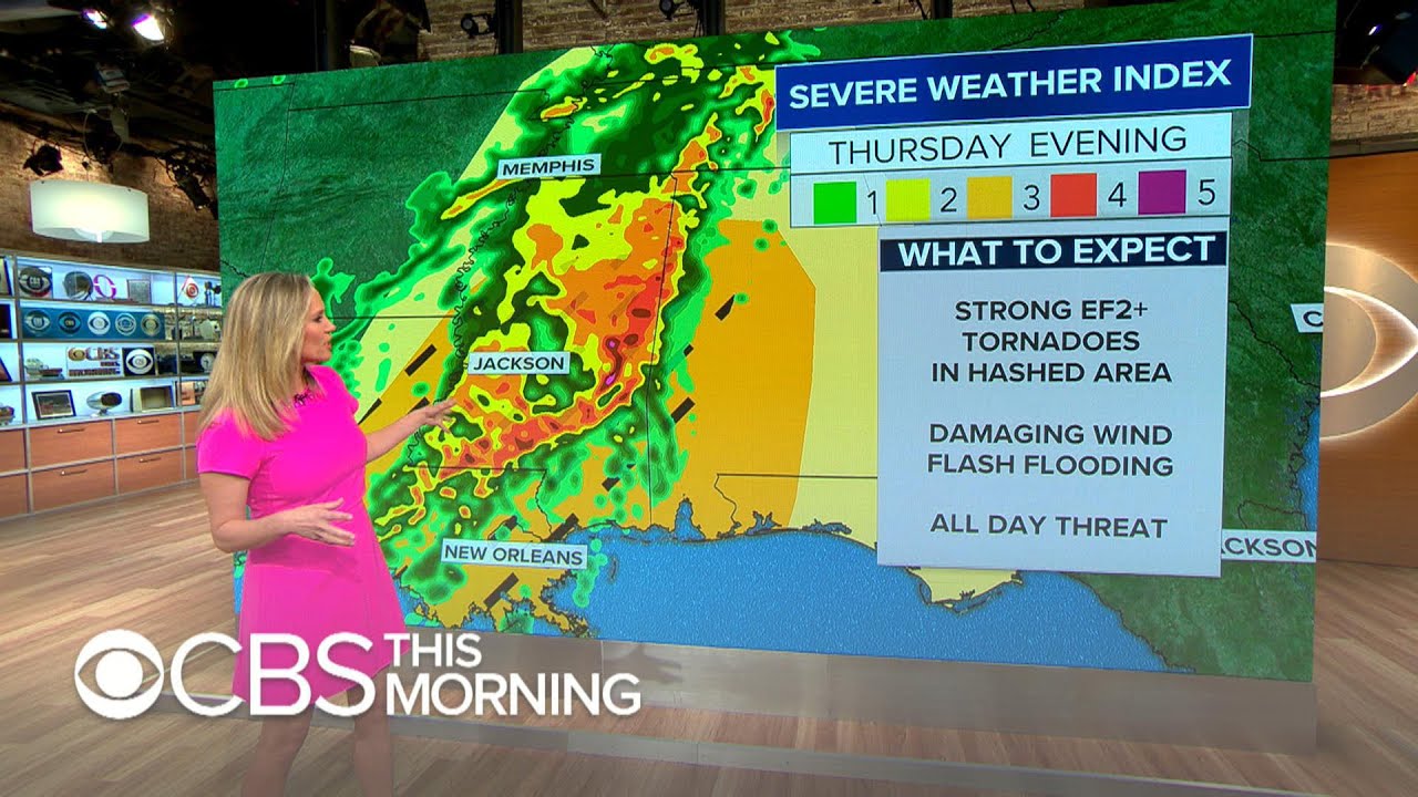 Severe weather headed towards southern Plains