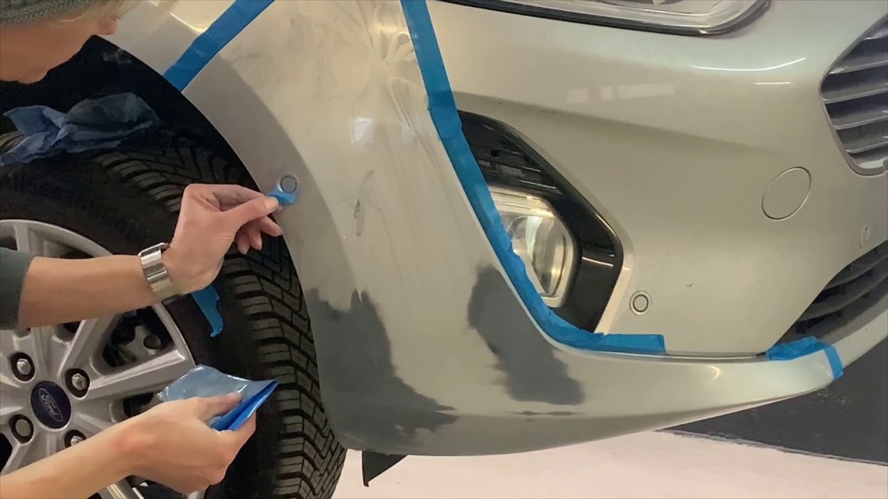 Smartrepair Lackierung step by step. So wirds gemacht. Vom ausschleifen bis zum Klarlack.