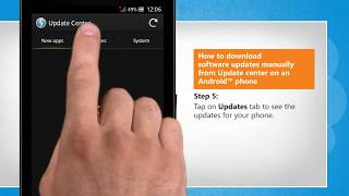 How to download software updates manually from Update center on an Android™ phone screenshot 4