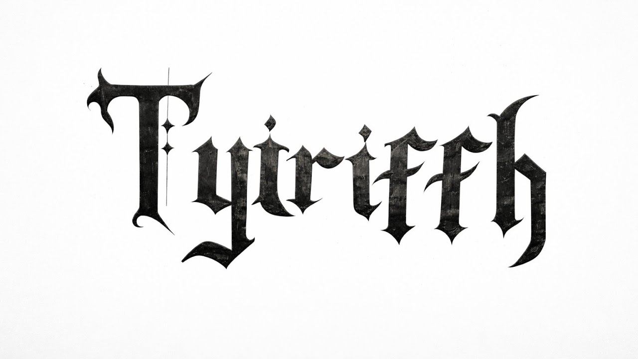 How to write Tyiriffh name calligraphy✍️✍️ step by step.