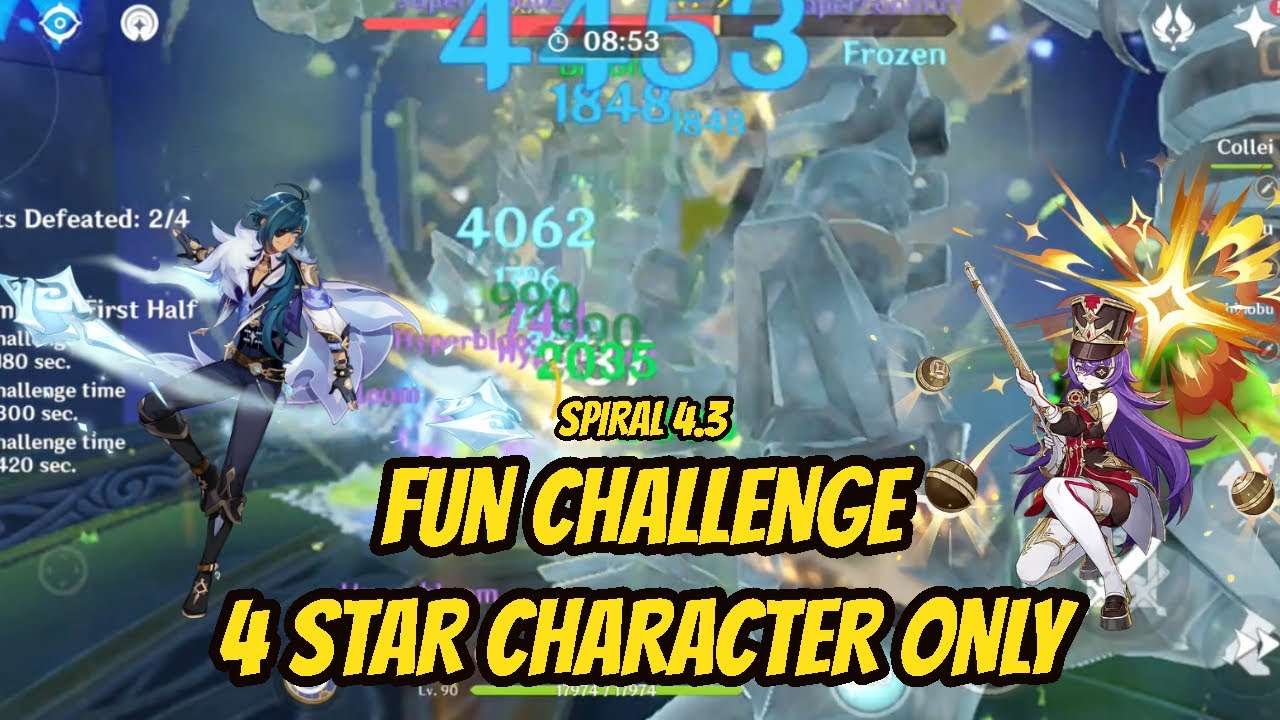 Spiral Abyss 4.3 | C3 Kaeya Hyperfridge & C2 Chevreuse Overload | Genshin Impact Mobile Gameplay