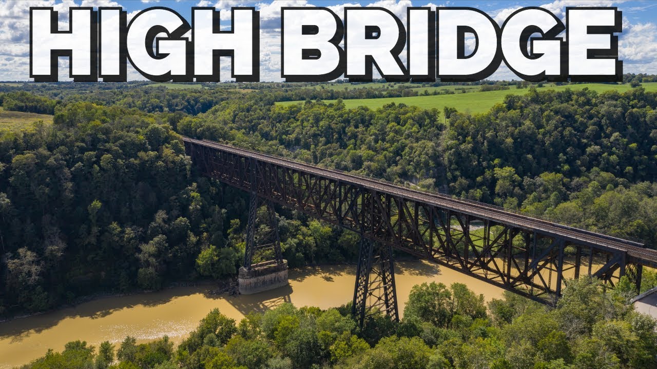 Aerial drone shots of the High Bridge in Wilmore, KY YouTube