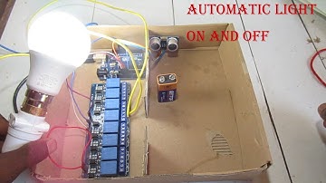 AUTOMATIC light USING ULTRASONIC SENSOR