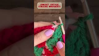 Crochet Vintage Stocking Ornaments 🎄 Crochet, Garden, Repeat