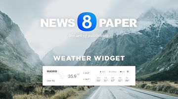 Newspaper 8 - Bring Weather on Your WordPress Website with a Beautiful Widget