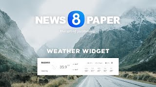 Newspaper 8 - Bring Weather on Your WordPress Website with a Beautiful Widget screenshot 1