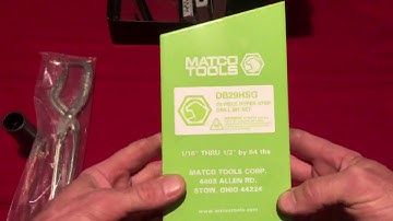 Matco Tools + Hyper-step drill bits