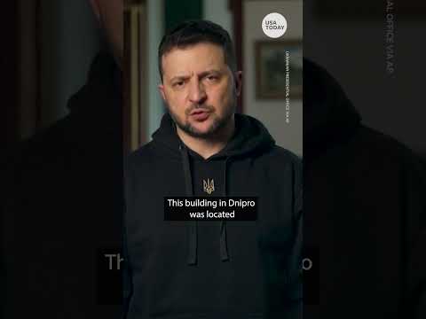 Zelenskyy on Dnipro strike: ‘We must do everything to stop’ Russia | USA TODAY #Shorts