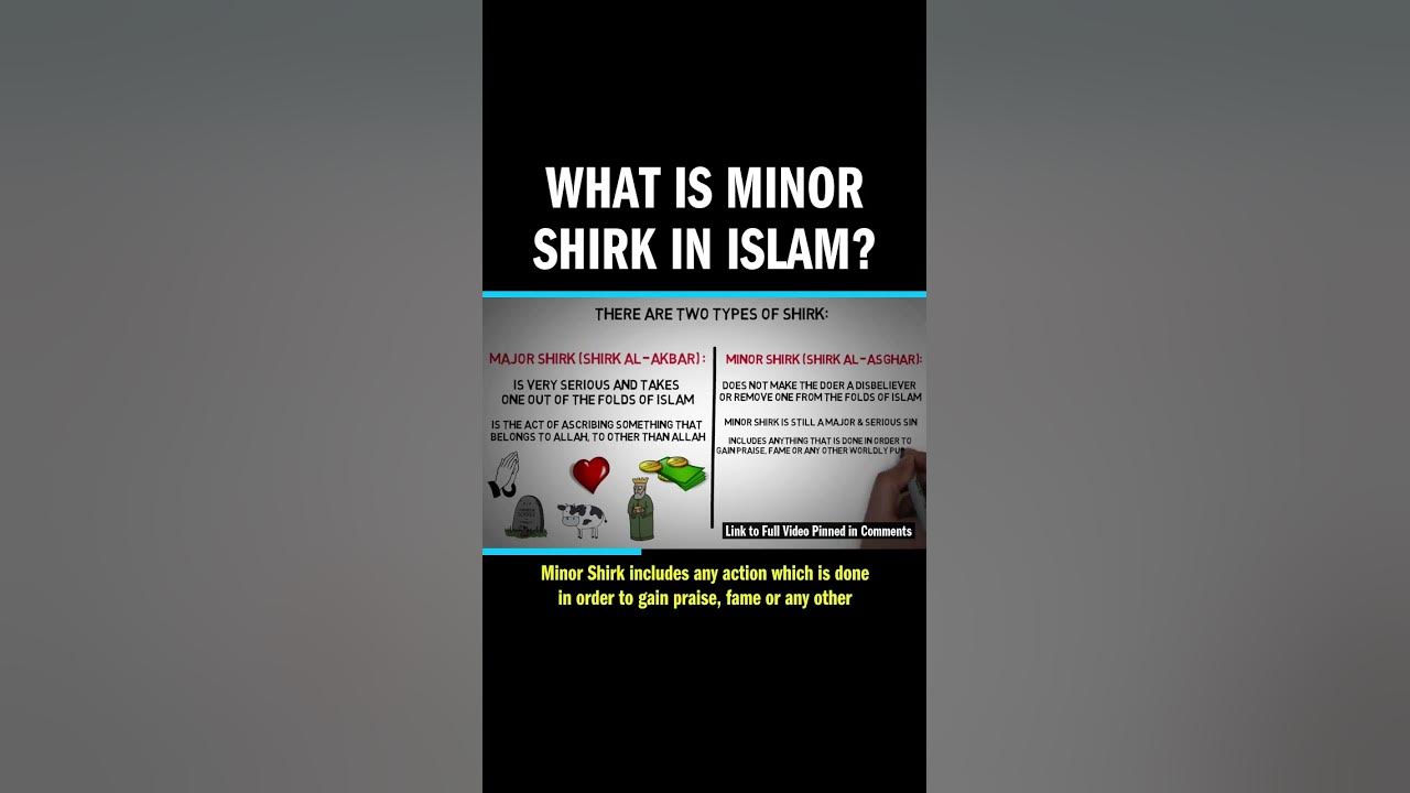 what-is-minor-shirk-in-islam-youtube