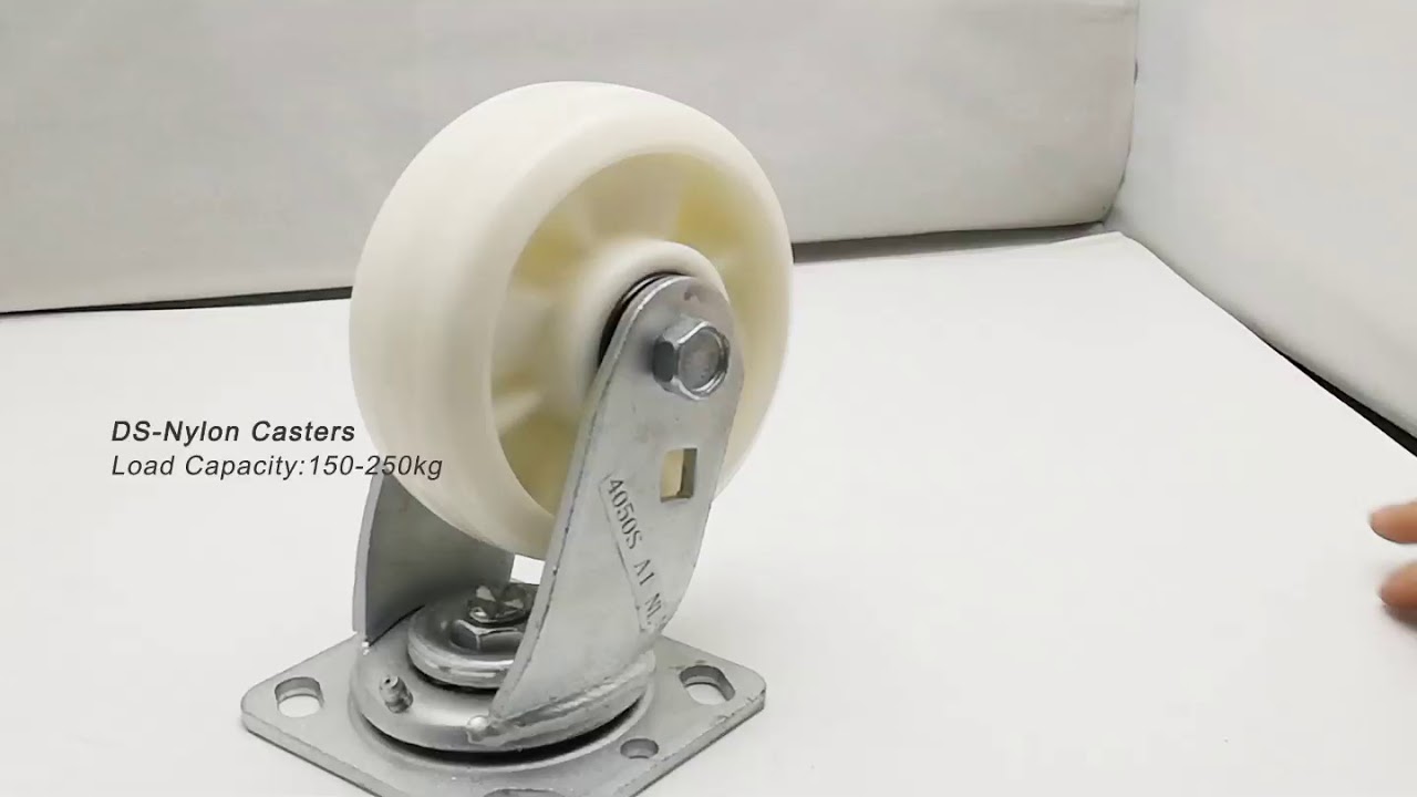 Heavy Duty Casters Wheels: 4” Nylon Wheels Swivel Castors