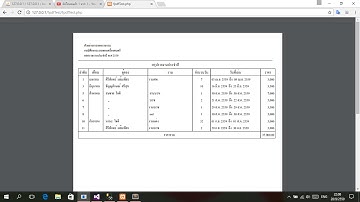 ออกรายงาน FPDF php mysqli