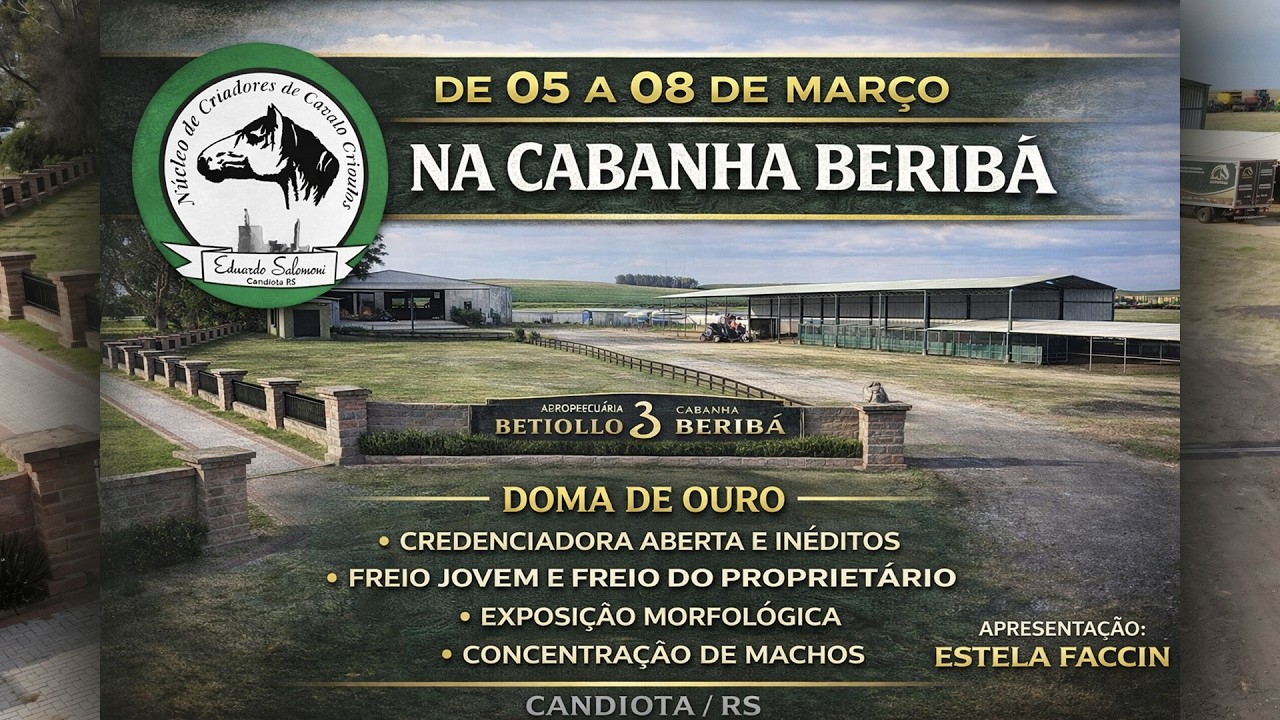 🔴 AO VIVO | Doma de Ouro – 9ª Credenciadora ao Freio de Ouro | Cabanha Beribá | Candiota/RS | TARDE