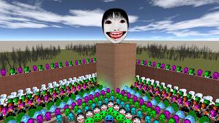 POV BIG Yoshie | Obunga | Angry Munci & Nico's Nextbot Fire IN The Hole IN Gmod #nextbots #garrysmod