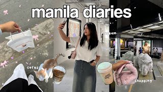 manila diaries ✈️🎀 bgc vlog, aesthetic cafes, flea market, window shopping, salcedo market makati