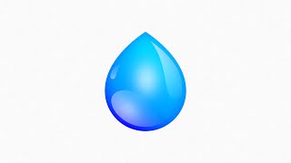 Water Drop Logo Design on iPad Affinity Designer App screenshot 4