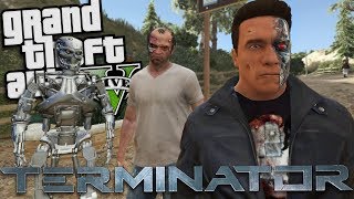 The TERMINATOR MOD w/ T800 (GTA 5 PC Mods Gameplay)