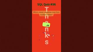 SQL Tutorial for Beginners 36