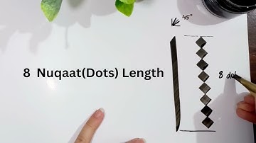 How to write ALIF,  in Arabic Calligraphy, Script THULUTH.