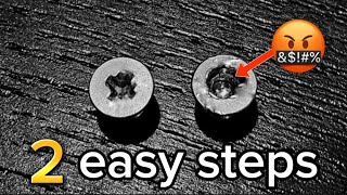 How to remove a stripped SCREW in 2 easy Steps