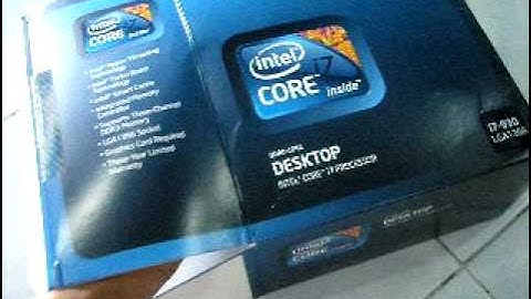 Intel Core i7 930 Unboxing