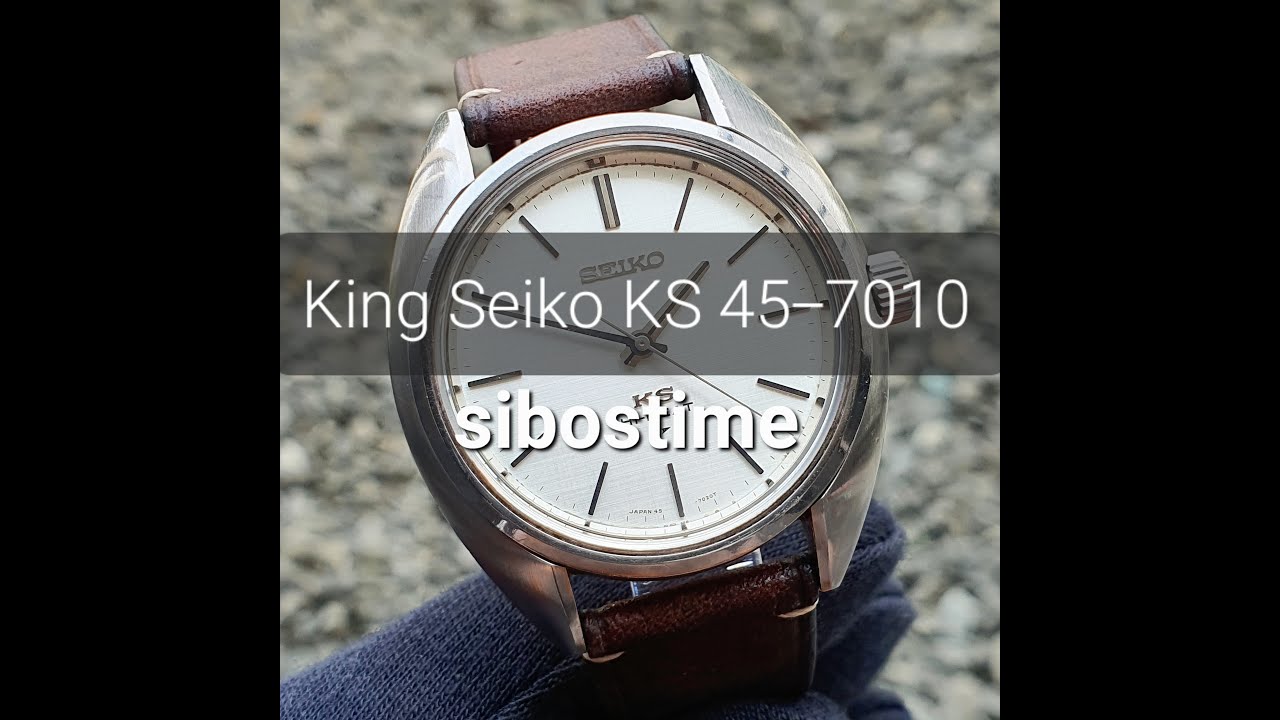Seiko King Seiko KS 45-7010 Linen Dial 45KS Manual 4500A Year 1971
