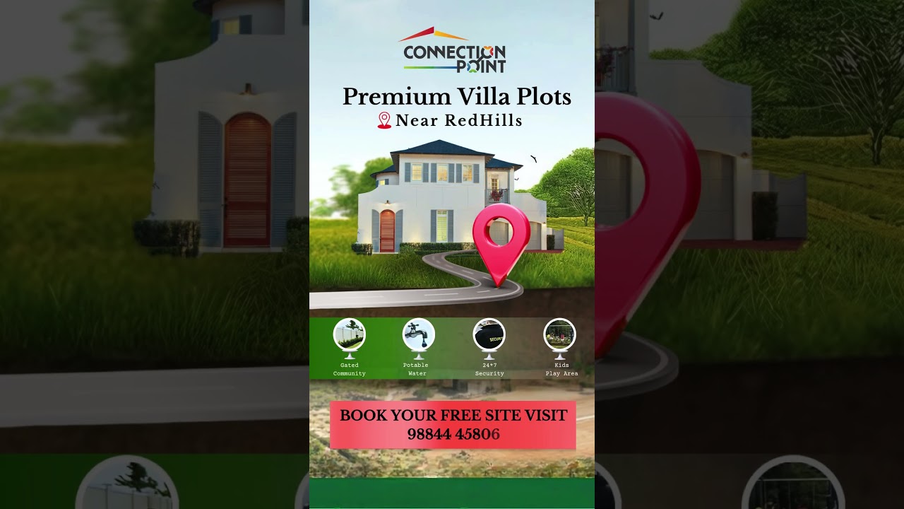 Premium Villa Plots For Sale in Alamathi, Near Redhills| 98844 45806