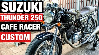 SUZUKI THUNDER 250 CUSTOM CAFE RACER - REVIEW