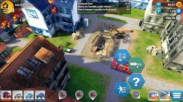 EMERGENCY HQ - free rescue strategy game- GAS EXPLOSION ! MISSION COMPLETE ! PLATINUM
