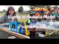 FOLLOW ME TO THE MARKET IN AUSTRALIA + USING THE TRAIN + MARKET  + MIGRATE TO AUSTRALIA FROM NIGERIA