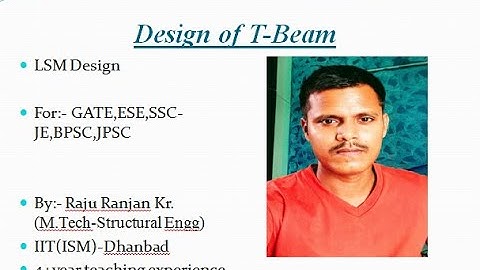 Design of T-Beam#ESE question