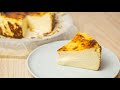 Basque Burnt Cheesecake with lemon flavor and extremely delicate taste