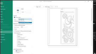 How to print a paper template from an embroidery design using the Creativate Embroidery Software.