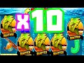 Big Bass Bonanza 😱 5 SCATTERS €20 BET The best BONUS Hunt u Will EVER SEE X10 LEVEL 🎉🤑 MUST SEE‼️