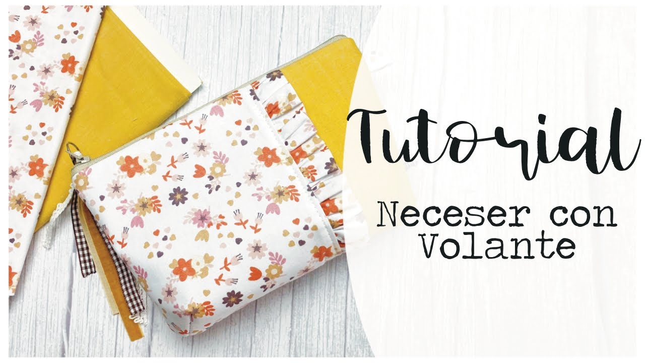 🤍 Neceser con VOLANTE - Patrones GRATIS