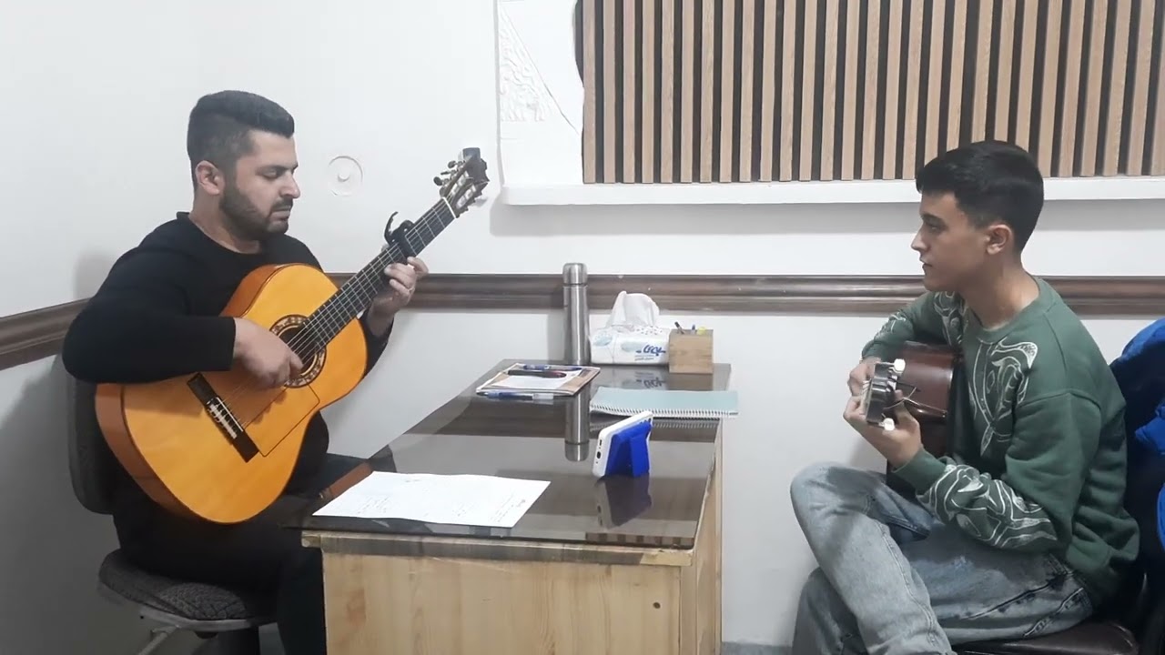 یه کار بداهه با همراهی شاگرد خوبم ؛امیرحسام....