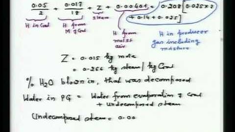 Mod-01 Lec-37 Additional topic-III Material Balance in Gasification
