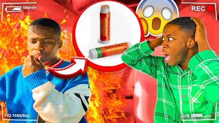 WORLDS HOTTEST “CHAP STICK” PRANK ON BOYFRIEND !!!