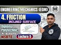💯🔥 Friction on Inclined Plane – Basic Numerical | Engineering Mechanics | MSBTE