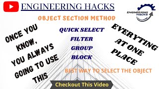 AutoCAD Tutorial in Hindi | Object Selection Method | Quick Select | FILTER |, Lesson-15
