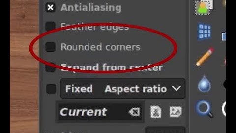 rounded corner with GIMP