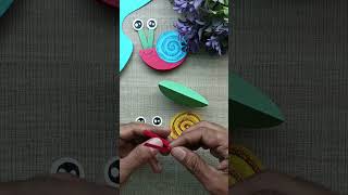 Moving Snail 🐌 paper toys | paper toy | How To Make Easy Paper SNAIL | Easy paper crafts