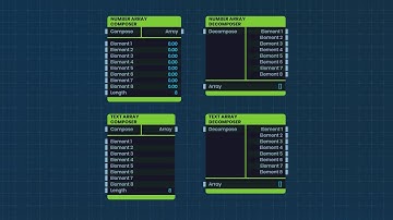 Number Array Composer/Decomposer, Text Array Composer/Decomposer Node Tutorial Plasma