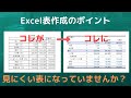 Excelでの表作成はポイントをおさえることで誰でも見やすい表が作れるようになります【YouTubeパソコン教室】