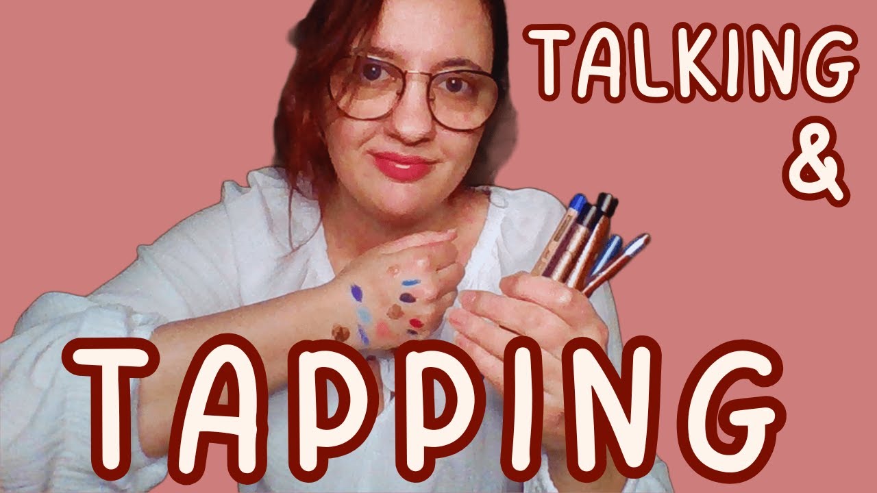 ASMR LoFi Relaxing Tapping & Talking ( Makeup stuff )