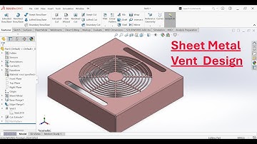 SolidWorks Sheet Metal Vent Cover Design | Sheet Metal Modeling Tutorial