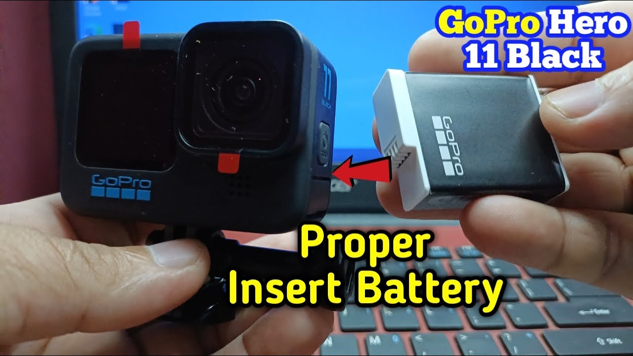 How to insert and out GoPro Hero 11 Black Battery | Proper insertion of ...