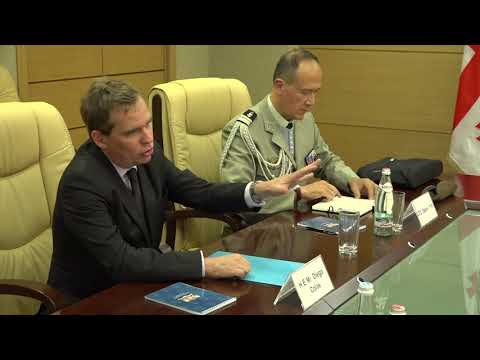 თავდაცვის მინისტრის შეხვედრა საფრანგეთის ელჩთან