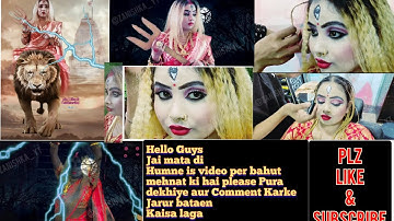 How to : MAA DURGA FACE ART FULL MAKEUP UP OF MAADURGA .WHATSAPP STATUS FOR DURGA PUJA 2023..🙏🏻🙏🏻🙏🏻