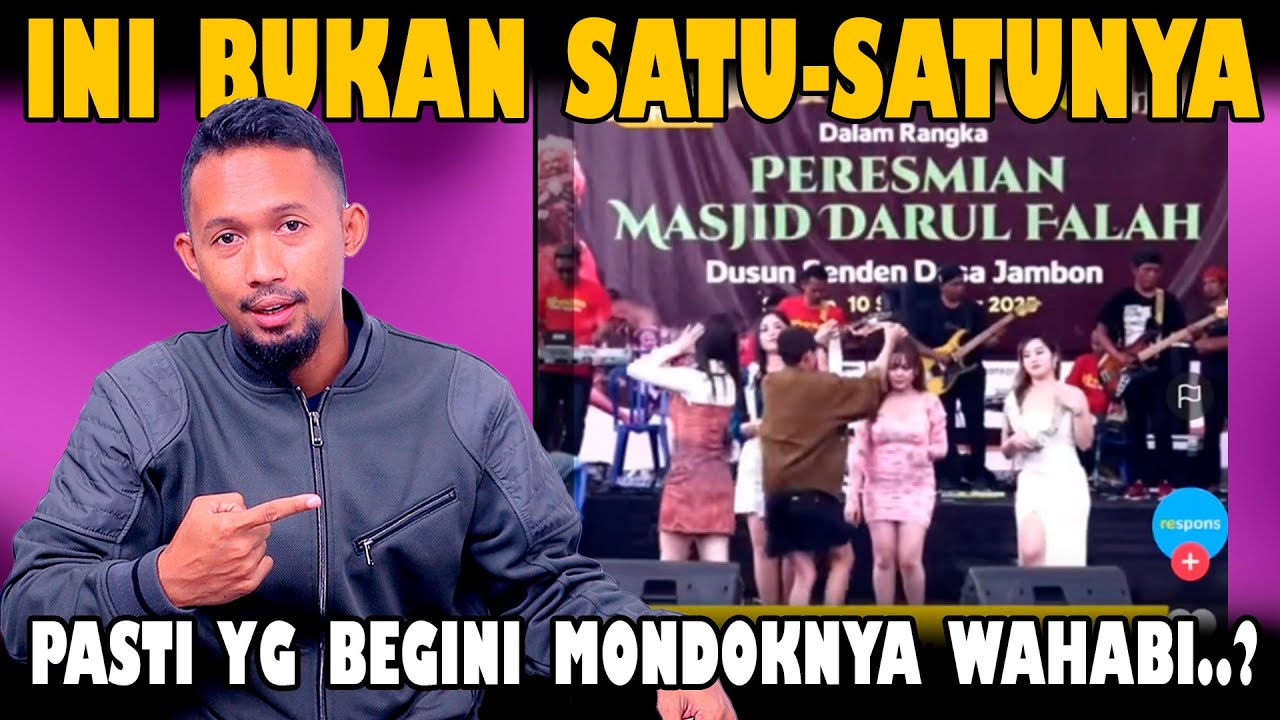 Peresmian Masjid Dengan Dangdut Koplo Pakai Jogetan Sholawat.? Ini Ajaran Wahabi