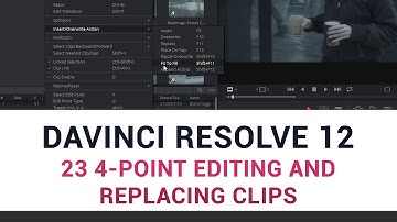 DaVinci Resolve 12 - 23 4-Point Editing and Replacing Clips